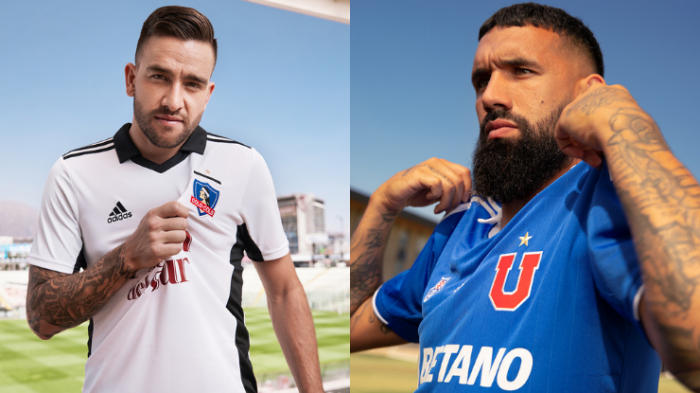 Con renovación y manteniendo la mística: Las fotos de las nuevas camisetas de Colo Colo y la U para el 2022
