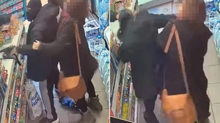 Mujer enfrentó a ladrón armado para evitar el robo de una tienda