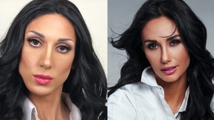 ¿Es la fiera? Pamela Díaz compartió video de tiktoker que se transforma en famosas usando maquillaje