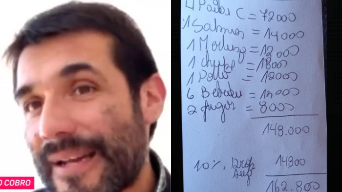 Habla comensal que pagó cuenta de más de $162 mil en Angelmó: “No estaban publicados los precios