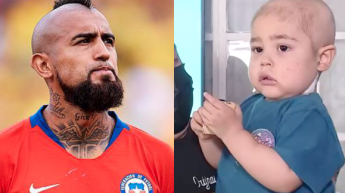 Arturo Vidal pide ayuda para niño de dos años con leucemia: Tratamiento cuesta $1.000 millones