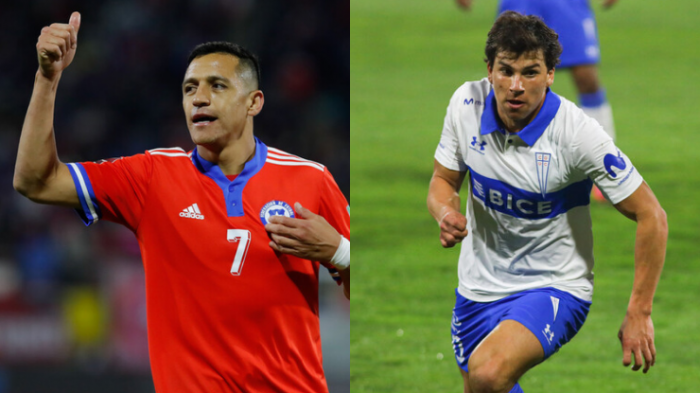 Celebró su golazo: ¿Quién es el joven delantero de la UC que fue aplaudido por Alexis?