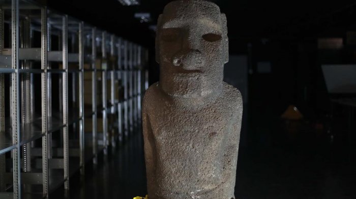 Vuelve a casa: El moai más antiguo del Museo Nacional de Historia Natural será trasladado hasta Rapa Nui