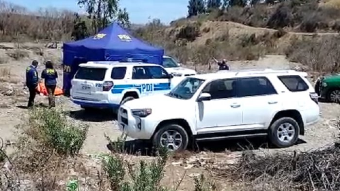 PDI investiga hallazgo de cuerpo baleado y calcinado en Quillota