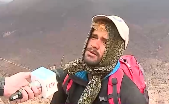 Venezolano busca regresar a su país desde frontera en Colchane: 