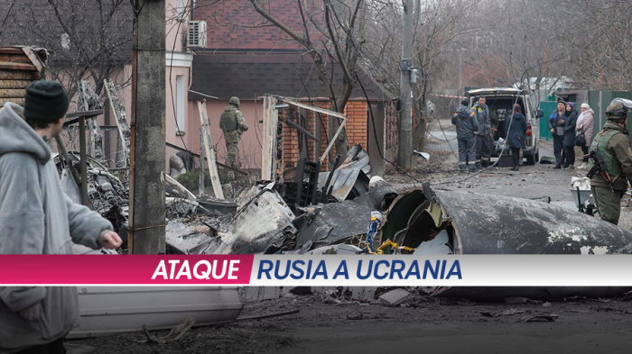 Segunda jornada de ataques rusos en Ucrania: Destellos y explosiones remecieron a Kiev