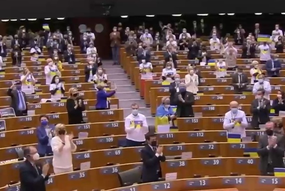 El emotivo discurso del presidente de Ucrania: 