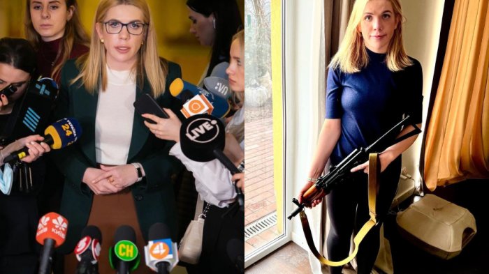 Diputada ucraniana aprendió a usar una AK-47 para defender a su país: 