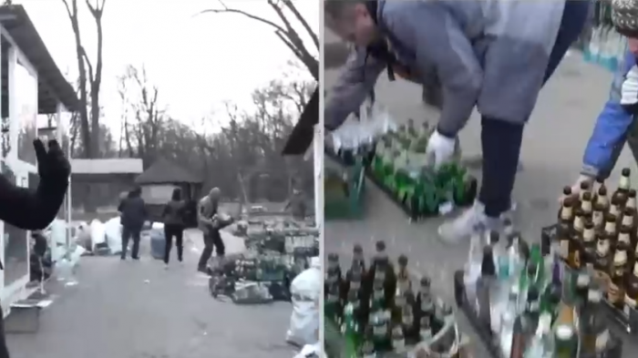 Para defenderse en caso de ataque ruso: Ucranianos instalaron un centro de elaboración de bombas molotov en Úzhgorod