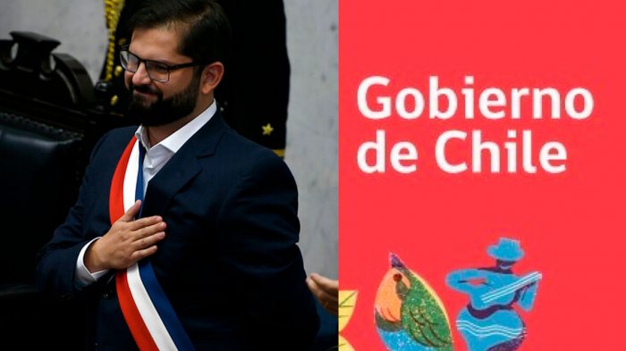 Sin la frase del escudo y con símbolos patrios: El nuevo logo del gobierno de Gabriel Boric
