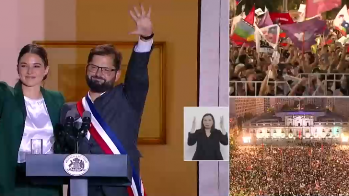 El primer día del presidente Boric: Traspaso de mando, reuniones diplomáticas e histórico discurso desde La Moneda