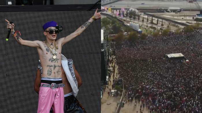 Con desmayos incluidos: Marcianeke desató la locura total tras presentarse por primera vez en Lollapalooza