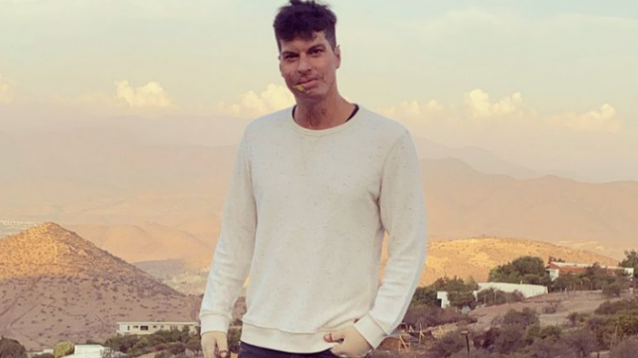 Ignacio Lastra recordó su grave accidente con foto de su auto quemado: 