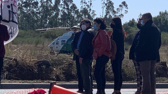 Corte de ruta: Viaje del subsecretario Monsalve hacia Cañete fue interrumpido por manifestaciones