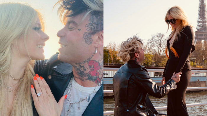 ¡Se casa! Avril Lavigne reveló fotos de la romántica propuesta de matrimonio en París