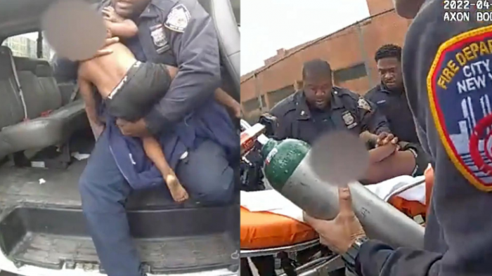 Impactante rescate a niño que cayó de un sexto piso: Policías lo tomaron y llevaron al hospital