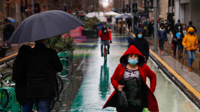 Anuncian probabilidad de lluvia este fin de semana en la Región Metropolitana