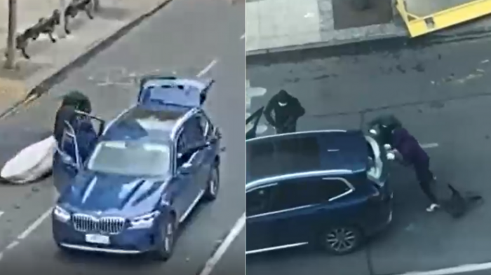 Casi 3 minutos de terror: Surgen nuevos videos tras violento asalto a exclusivo local en Las Condes