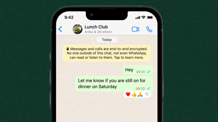 Reacciones en mensajes de WhatsApp: Cómo funcionan y desde cuándo se podrán usar