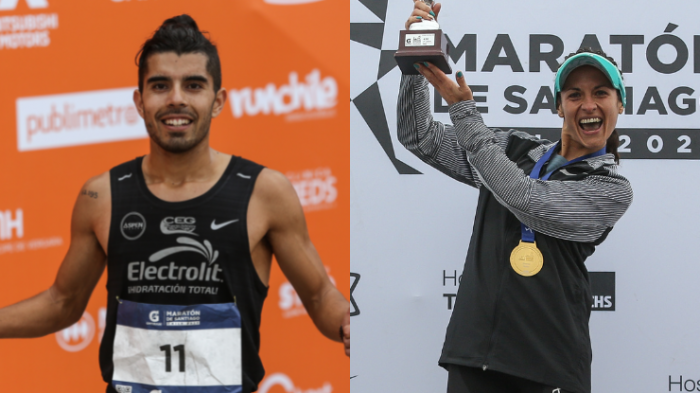 Chilenos triunfan en la Maratón de Santiago: Daniel Cortés y Danica Kusanovic se adueñaron del primer lugar