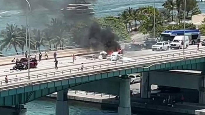 Incendio de avioneta en Miami Beach dejó una víctima mortal: 