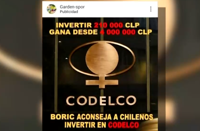 Denuncian nueva estafa con logo de Codelco: ¿Cómo evitar caer en estos
