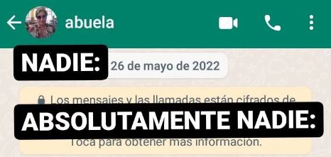 Nieto le contó a su abuela que le robaron el celular y ella le mandó este tierno mensaje al ladrón por WhatsApp