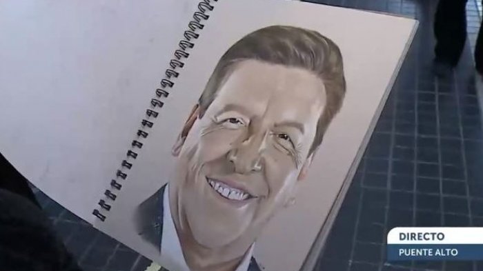 La magia de la TV en vivo: Joven artista dibujó a rostros de Chilevisión y le quedaron igualitos