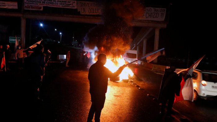 Este miércoles inició el paro de trabajadores de Codelco contra el cierre de fundición Ventanas