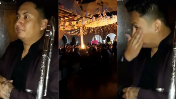 Músico fue a tocar a una boda y la sorpresa que se llevó lo dejó llorando