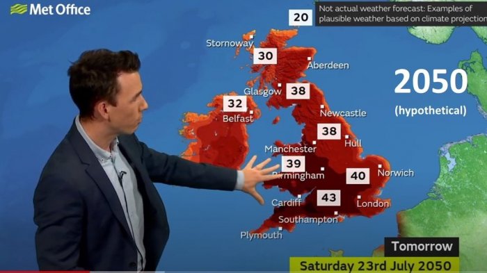 Pronóstico meteorológico para Londres en 2050 se hizo realidad esta semana