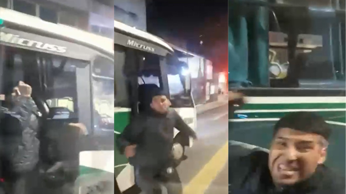 Amenazas y golpes: Registran ataque de chofer de 