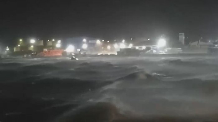 Impactantes imágenes: Se registraron vientos cercanos a los 130 km/h en Magallanes y Aysén