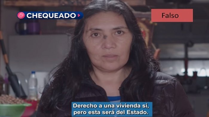 Chequeado: ¿Las viviendas serán del Estado si gana el “Apruebo”? | Falso