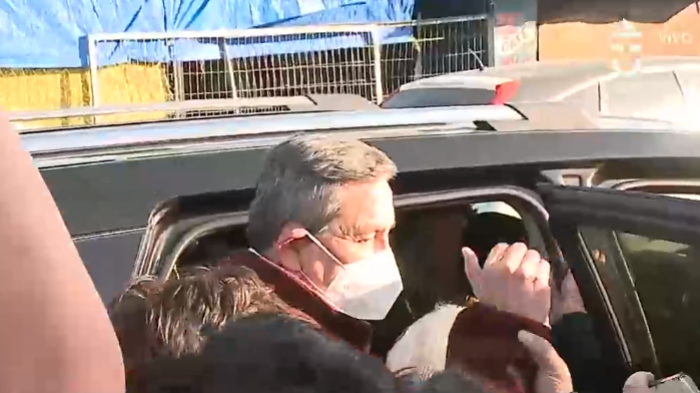 Así fue la salida de la cárcel del ex alcalde de San Ramón, Miguel Ángel Aguilera