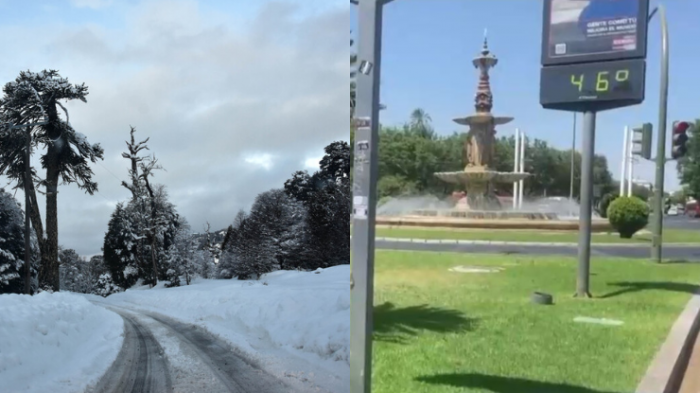 Invierno a la antigua deja nieve, lluvia y viento a lo largo del país y calor extremo azota al hemisferio norte