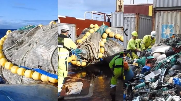 Así se realizó la operación: Sacaron 100 mil kilos de basura del Océano Pacífico