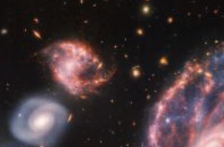 La foto que captó los detalles de la misteriosa galaxia llamada Rueda de Carro