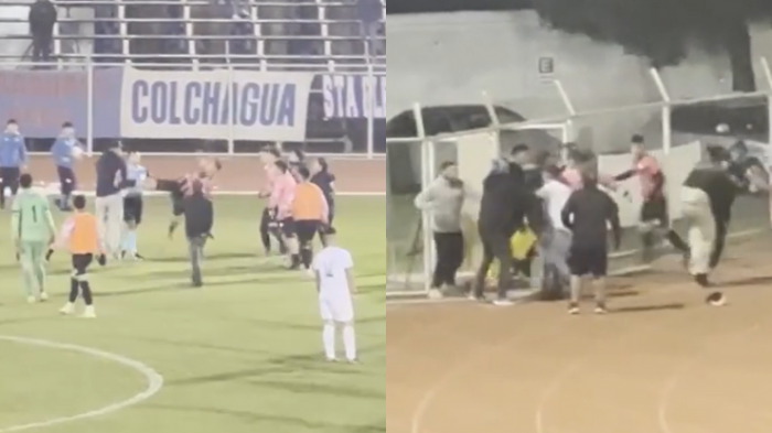 Con patadas voladoras: Partido de Tercera División terminó en batalla campal entre jugadores e hinchas