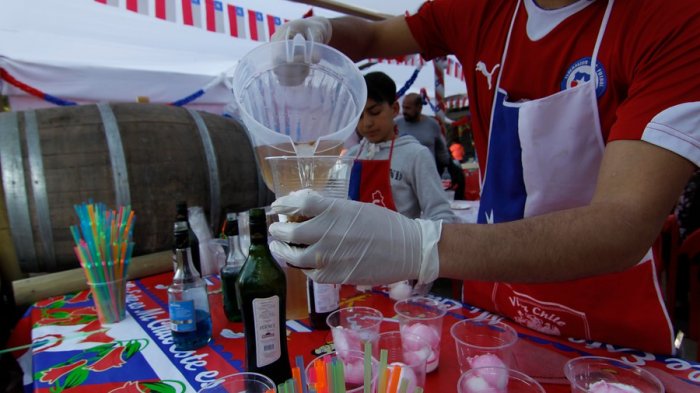 Locatarios protestaron por precio de arriendo y bases de las fondas del Parque O'Higgins