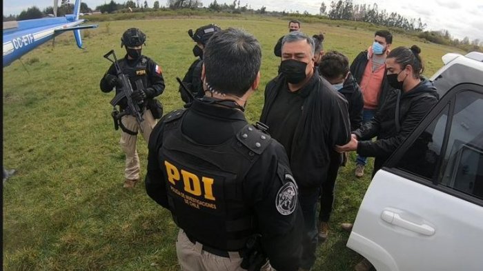 Esposado y en helicóptero: Así fue la detención de Héctor Llaitul en Cañete