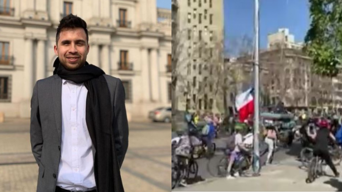 El video de Gustavo Gatica en cicletada por la Alameda: 