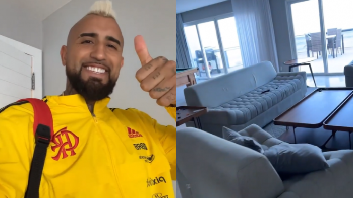 Con mesa de pool incluida: Arturo Vidal mostró su lujoso departamento en Río de Janeiro