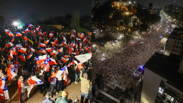 De banderazos a masivas convocatorias: Así fue el minuto a minuto del cierre de campañas por el plebiscito