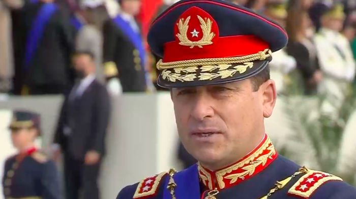 El mensaje del general Iturriaga al inicio de la Parada Militar: 