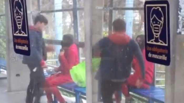 Preocupante situación en Metro de Valparaíso: Sujeto golpeó a su pareja y amenazó con arma a usuarios