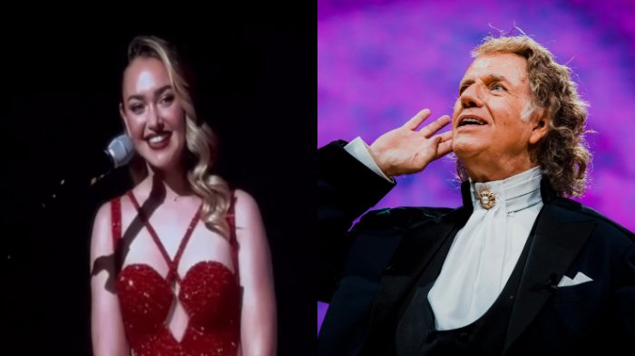 Daniela Nicolás se lució como traductora en concierto de André Rieu en Chile: 