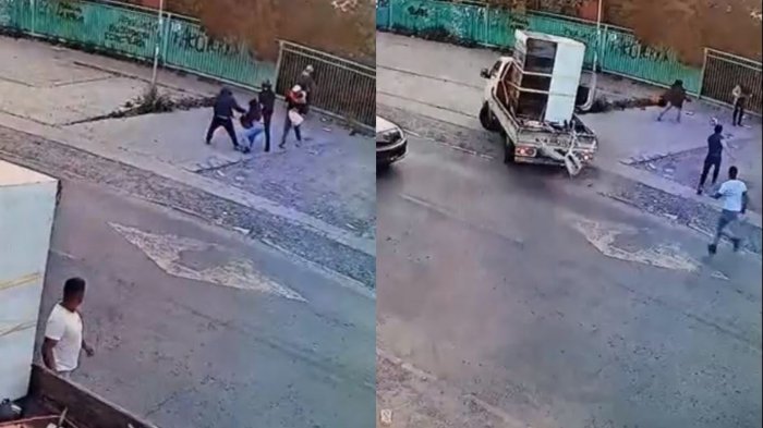 Violento abordazo en Conchalí fue frustrado por chofer de camión: Intentó embestir a delincuentes