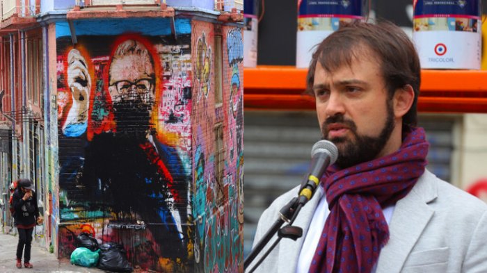 Alcalde Sharp condena ataque a mural de Salvador Allende en Valparaíso: 