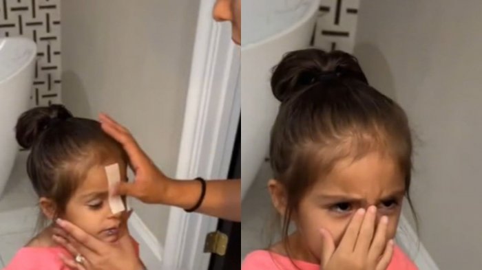 Depiló las cejas de su hija, lo hizo viral y le llovieron las críticas: 